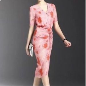 Pink floral StyleWe ruched dress S
